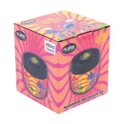 Dank Tank Vacuum Glass Jar | Mushroom Vibe | Packaging