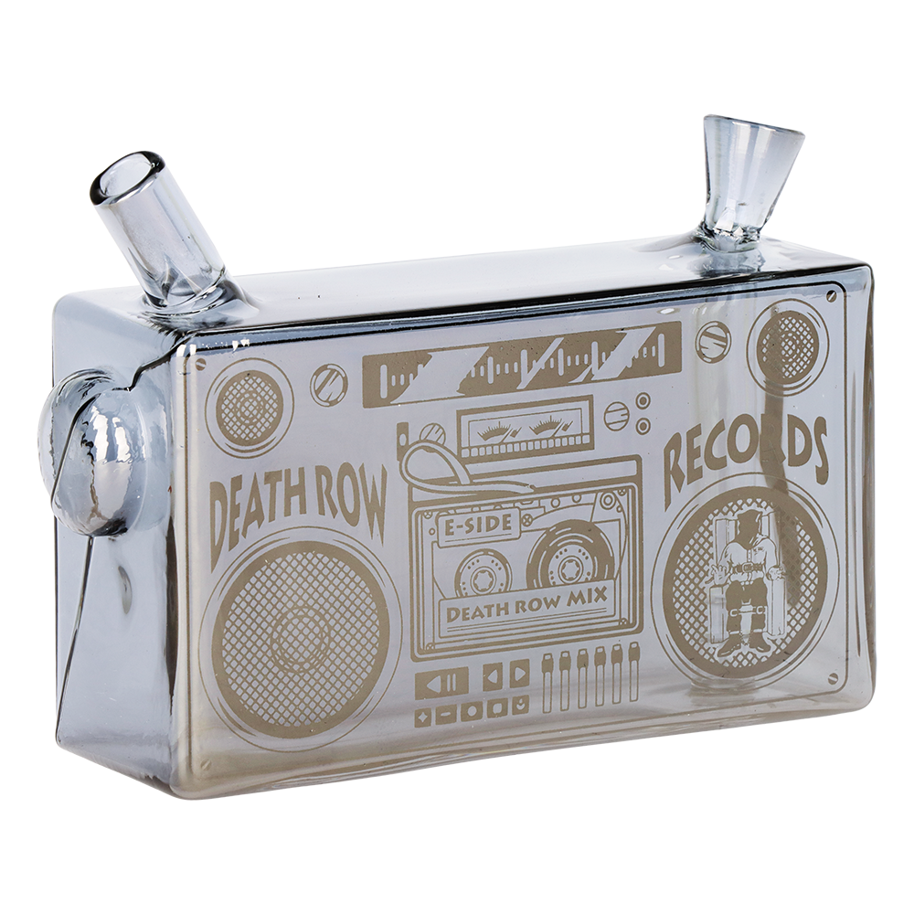 Death Row Records Boom Box Blunt Bubbler | Gray Rear View