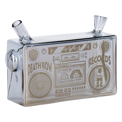 Death Row Records Boom Box Blunt Bubbler | Gray Rear View