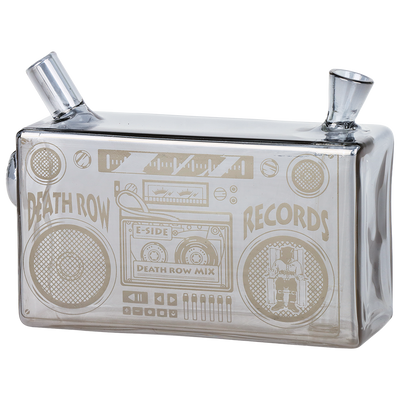 Death Row Records Boom Box Blunt Bubbler | Gray Front View