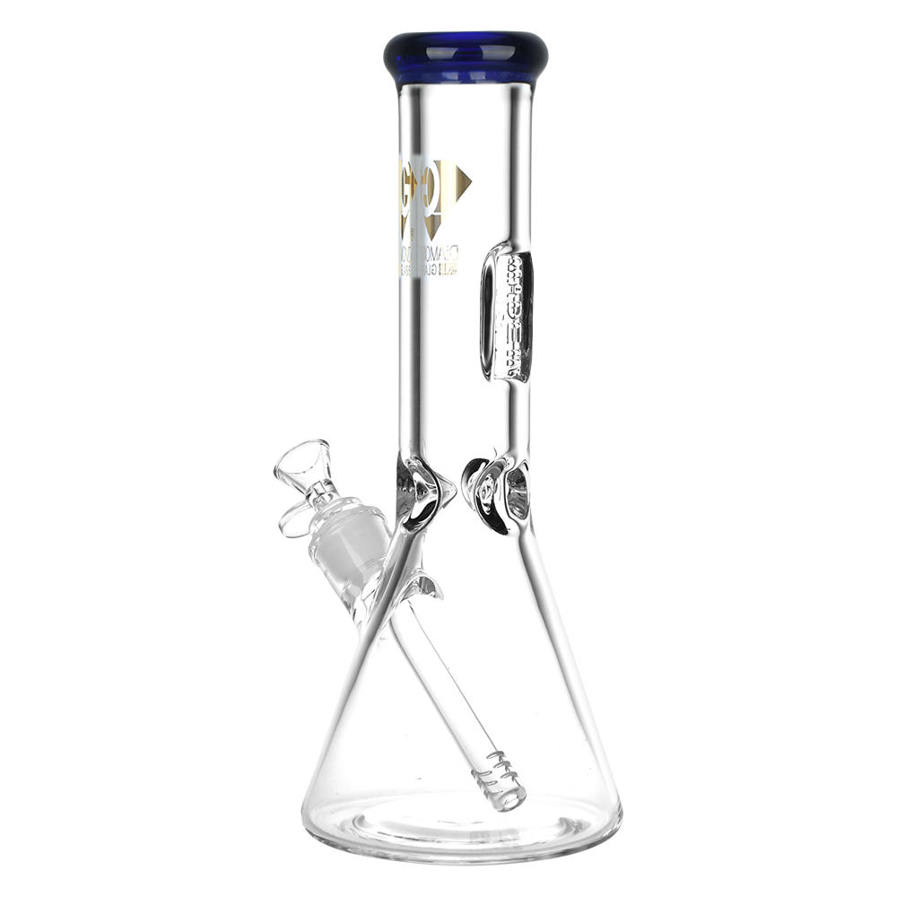 Diamond Glass American Made Beaker Bong | Back View