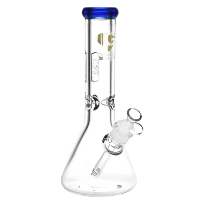 Diamond Glass American Made Beaker Bong | Blue