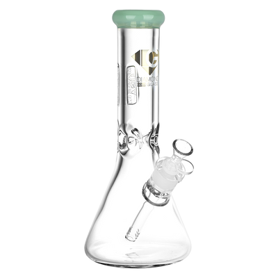 Diamond Glass American Made Beaker Bong | Light Green
