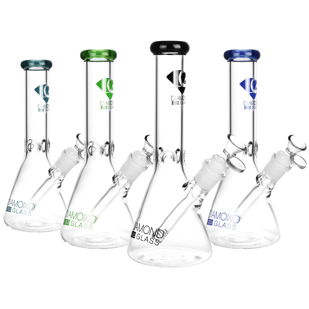 Diamond Glass Gold Clone Beaker Bong | Group