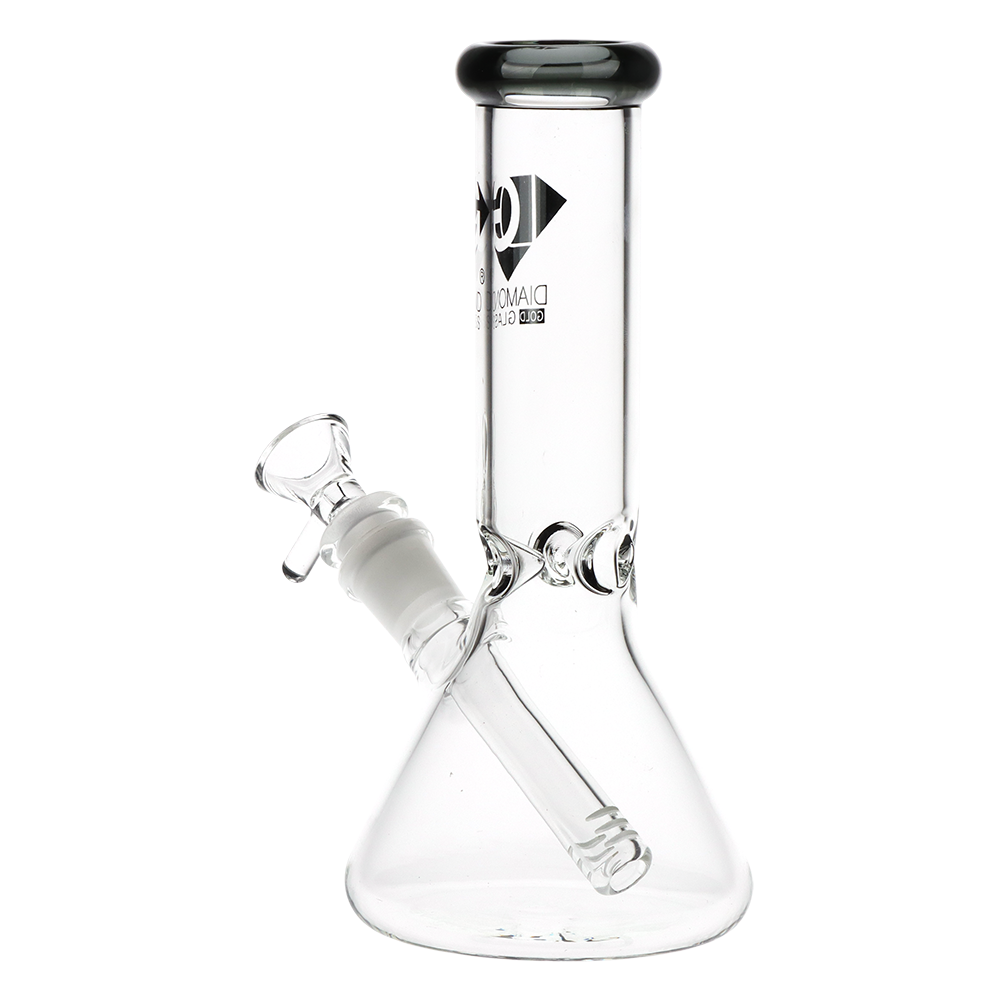 Diamond Glass Sugar Beaker Bong | Back View