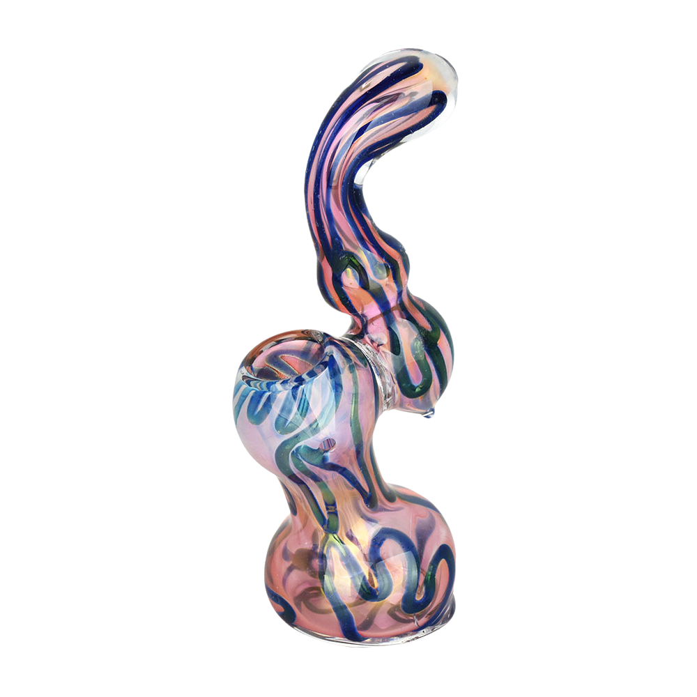 DNA Twist Gold Fumed Bubbler | Front View