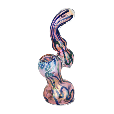 DNA Twist Gold Fumed Bubbler | Front View