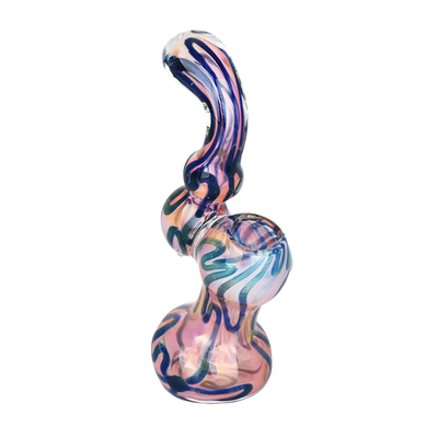 DNA Twist Gold Fumed Bubbler | Side View