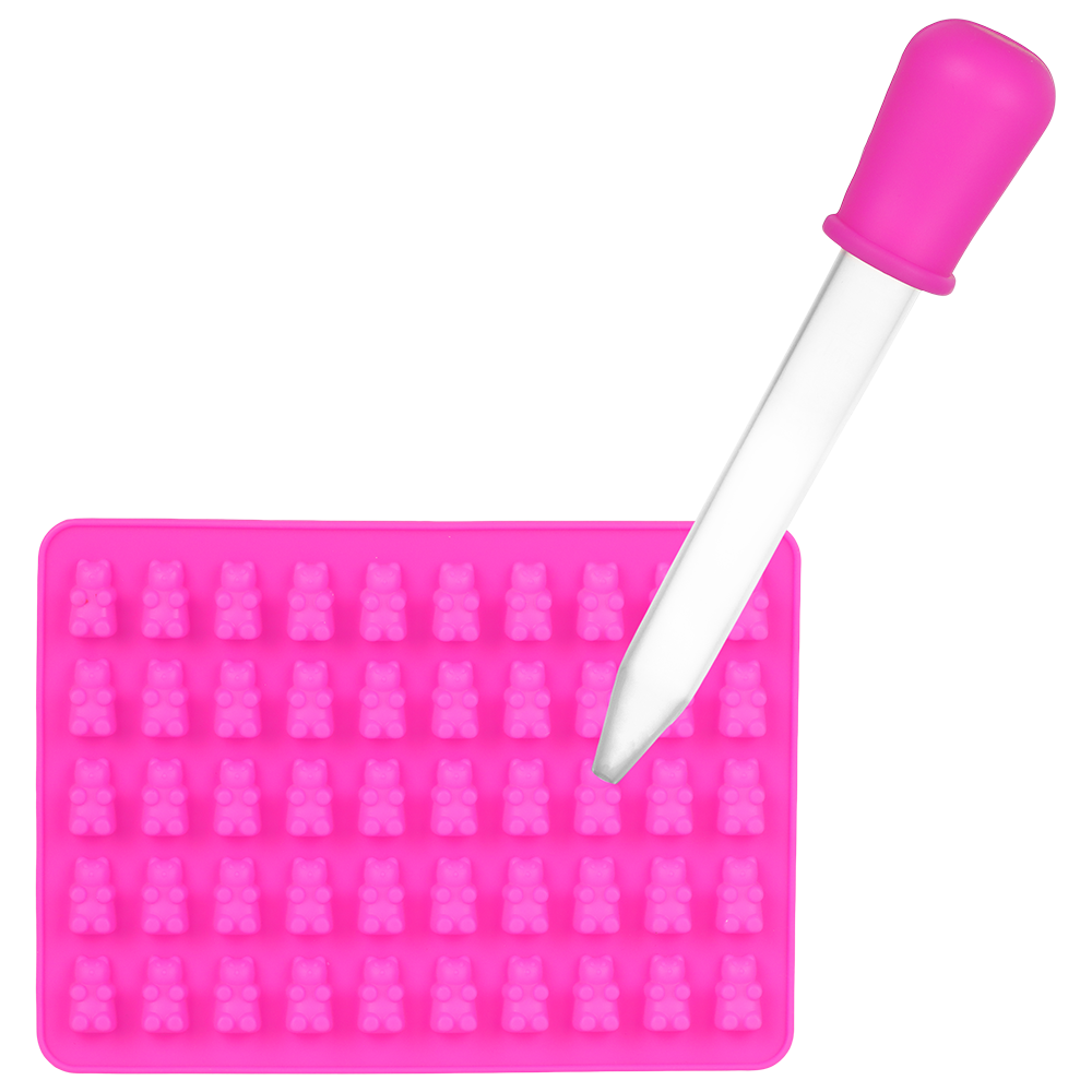 Dope Molds Silicone Edible Mold | Gummy Bears | Pink Set