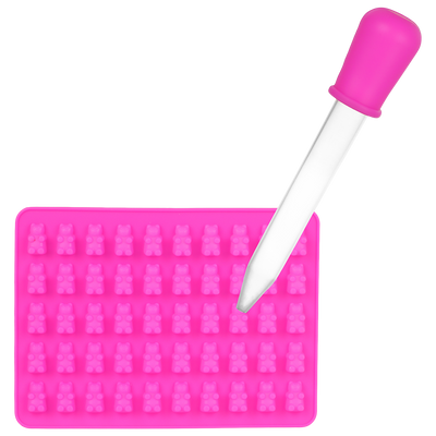 Dope Molds Silicone Edible Mold | Gummy Bears | Pink Set