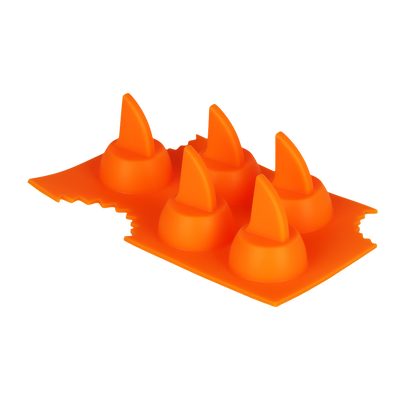 Dope Molds Silicone Edible Mold | Shark Fins | Orange