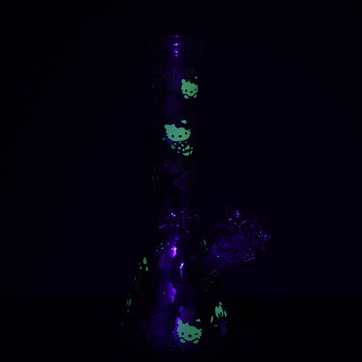 Fairy Kitty Beaker Bong | UV Reactive Accents