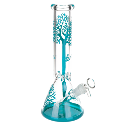 Falling Leaves Beaker Bong | Front View