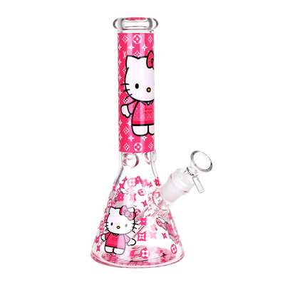 Fashion Kitty Beaker Bong | Front View