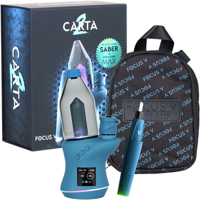 Focus V Carta 2 MAX Electric Dab Rig & Saber Hot Knife Bundle | Midnight