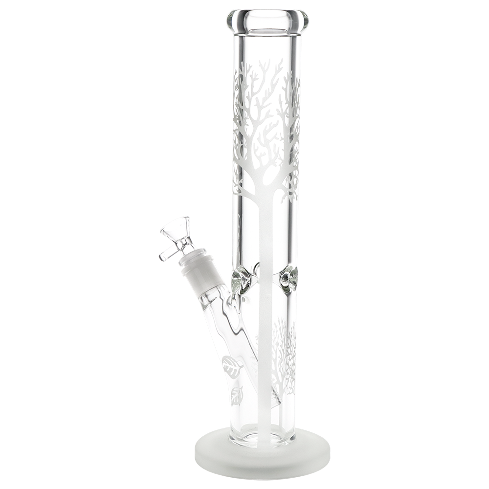 Forest Aglow Straight Tube Bong | Back View