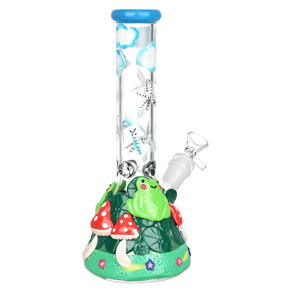 Froggy Fungi Beaker Bong | Back View