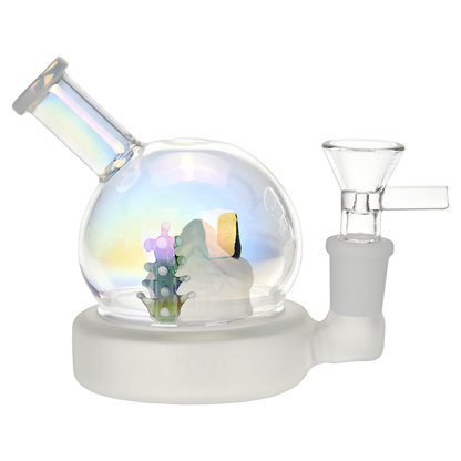 Frosted Snow Globe Bong | Side View