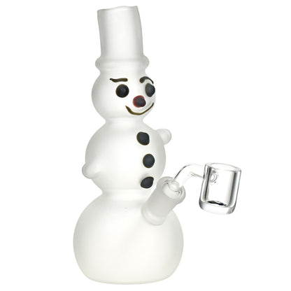 Frosted Snowman Dab Rig | Front View