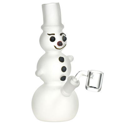 Frosted Snowman Dab Rig | Front View