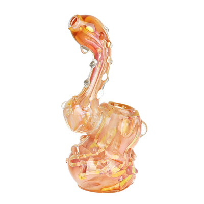 Full Blown Marble Golden Bubbler | Back View