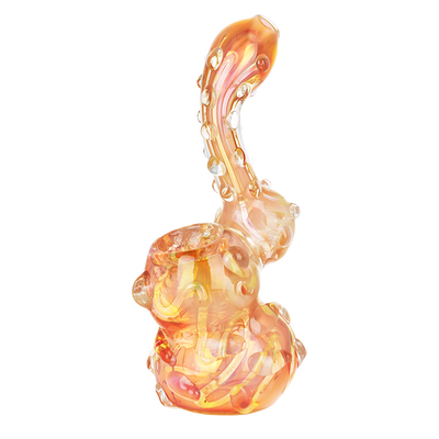 Full Blown Marble Golden Bubbler | Front View