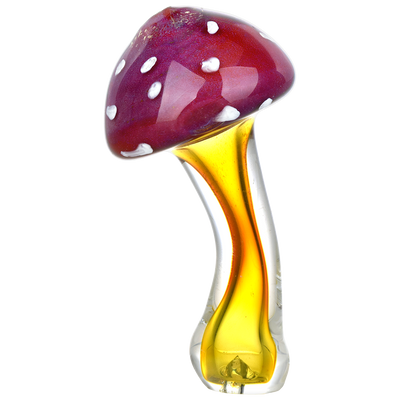 Fumed Shroom Hand Pipe | Base View
