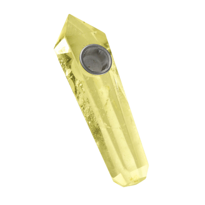 SeshGear Gemstone Hand Pipe | Yellow Crystal