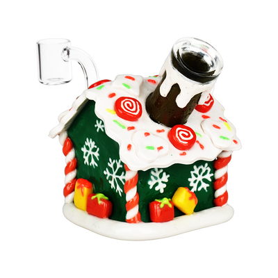 Gingerbread House Dab Rig | Back View