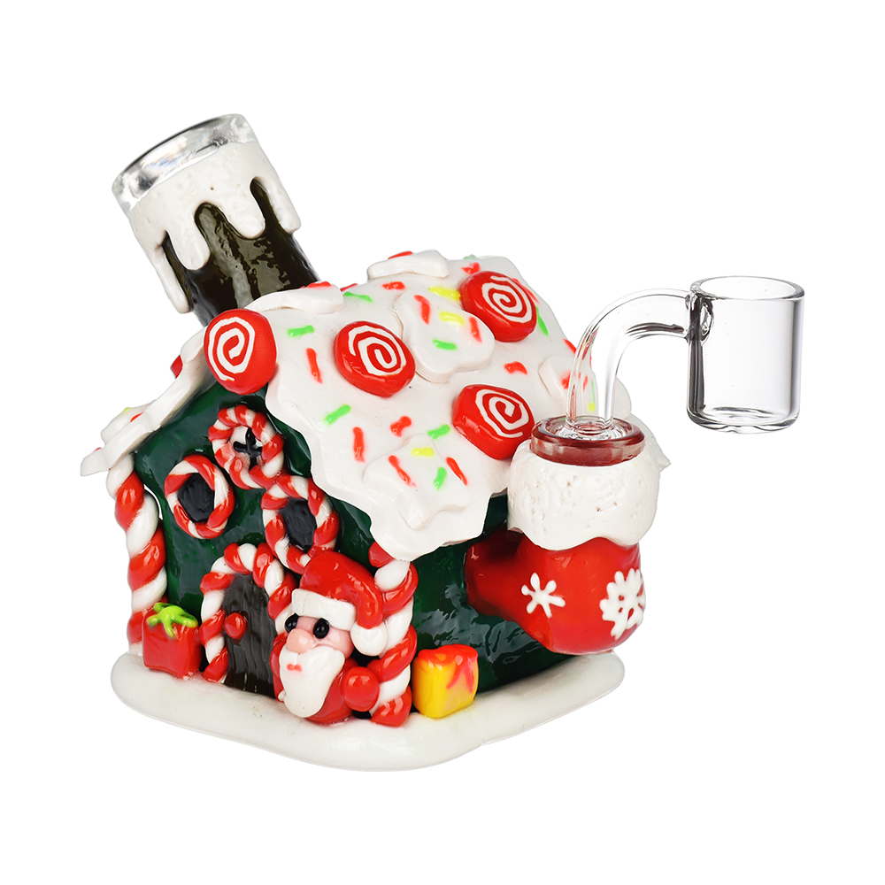 Gingerbread House Dab Rig | Front View