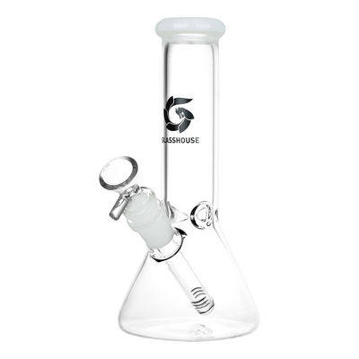 Glasshouse Beaker Bong | White