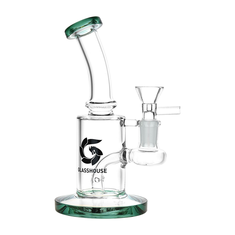 Glasshouse Bent Neck Can Bong | Green