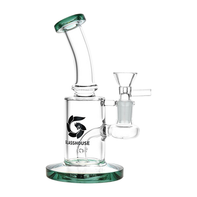 Glasshouse Bent Neck Can Bong | Green