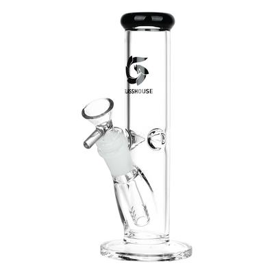 Glasshouse Straight Tube Bong | Black