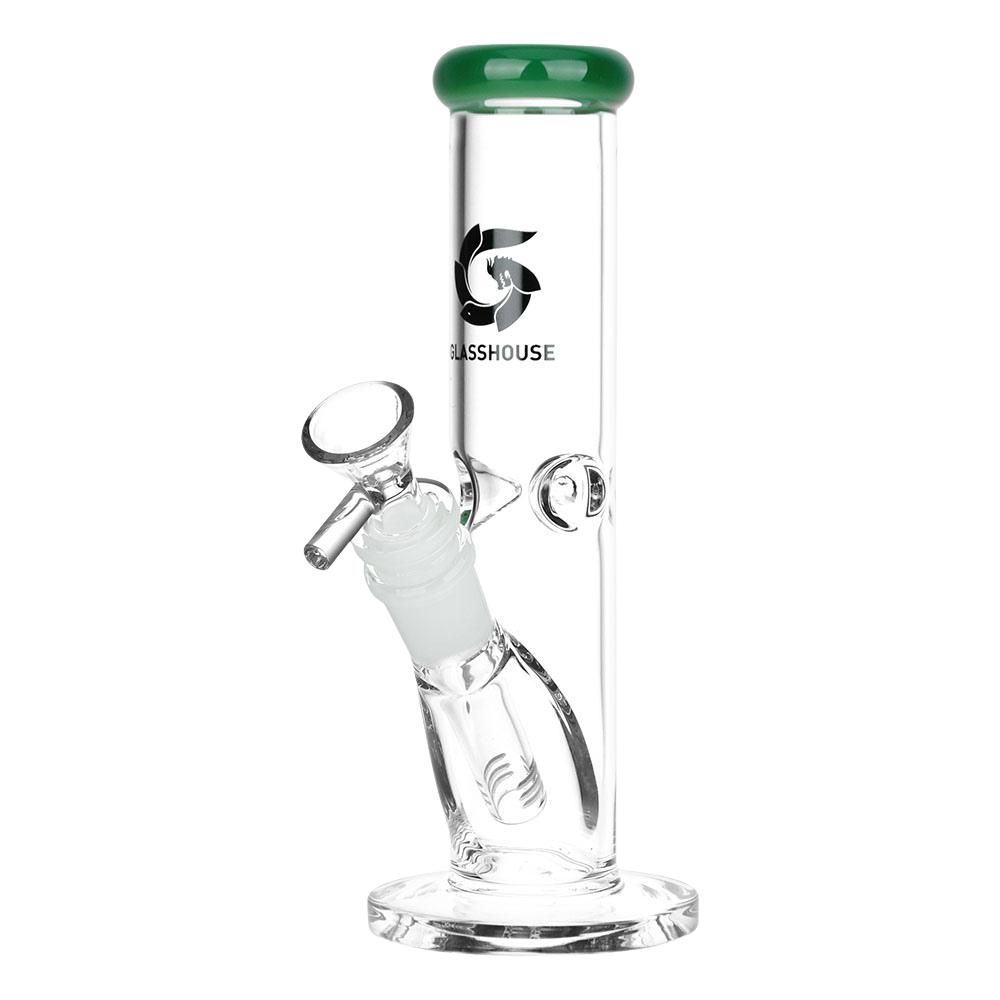 Glasshouse Straight Tube Bong | Green