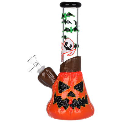 Glowing Ghouls Beaker Bong | Front View