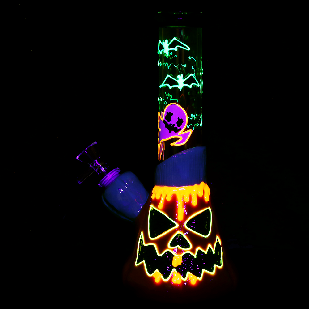 Glowing Ghouls Beaker Bong | Glow In The Dark Accents