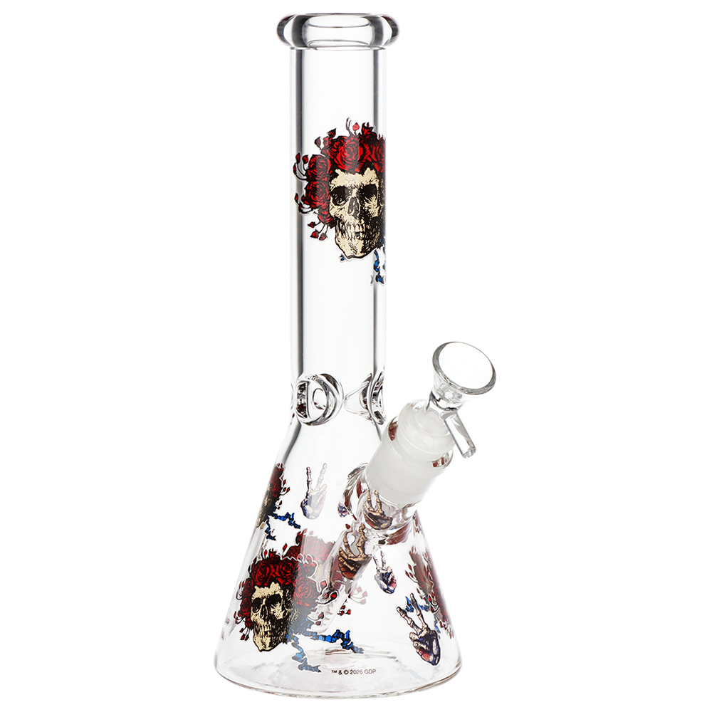 Grateful Dead x Pulsar Beaker Bong | Bertha Peace | Front View