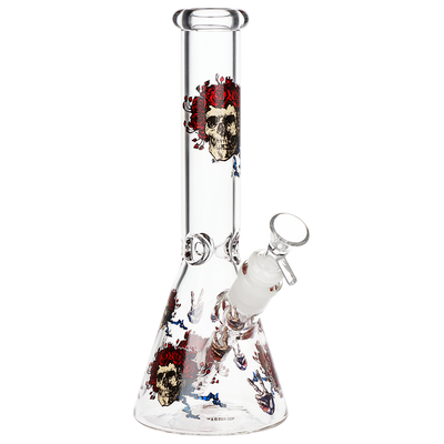 Grateful Dead x Pulsar Beaker Bong | Bertha Peace | Front View