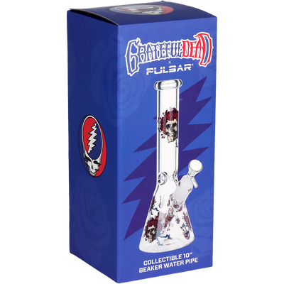 Grateful Dead x Pulsar Beaker Bong | Bertha Peace | Packaging Front View