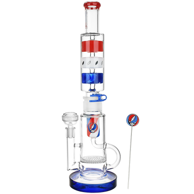 Grateful Dead x Pulsar Cool It Down Glycerin Stacker Bong Set | Side View
