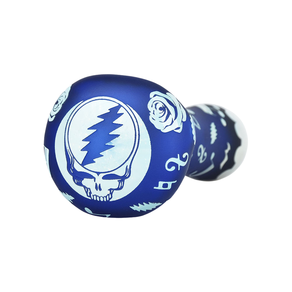 Grateful Dead x Pulsar Etched Spoon Pipe | Steal Your Face | Front Bowl View