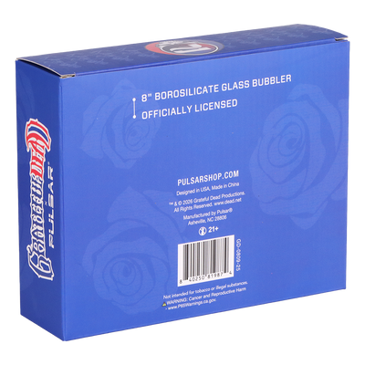 Grateful Dead x Pulsar Hammer Bubbler | Bertha | Packaging Back View