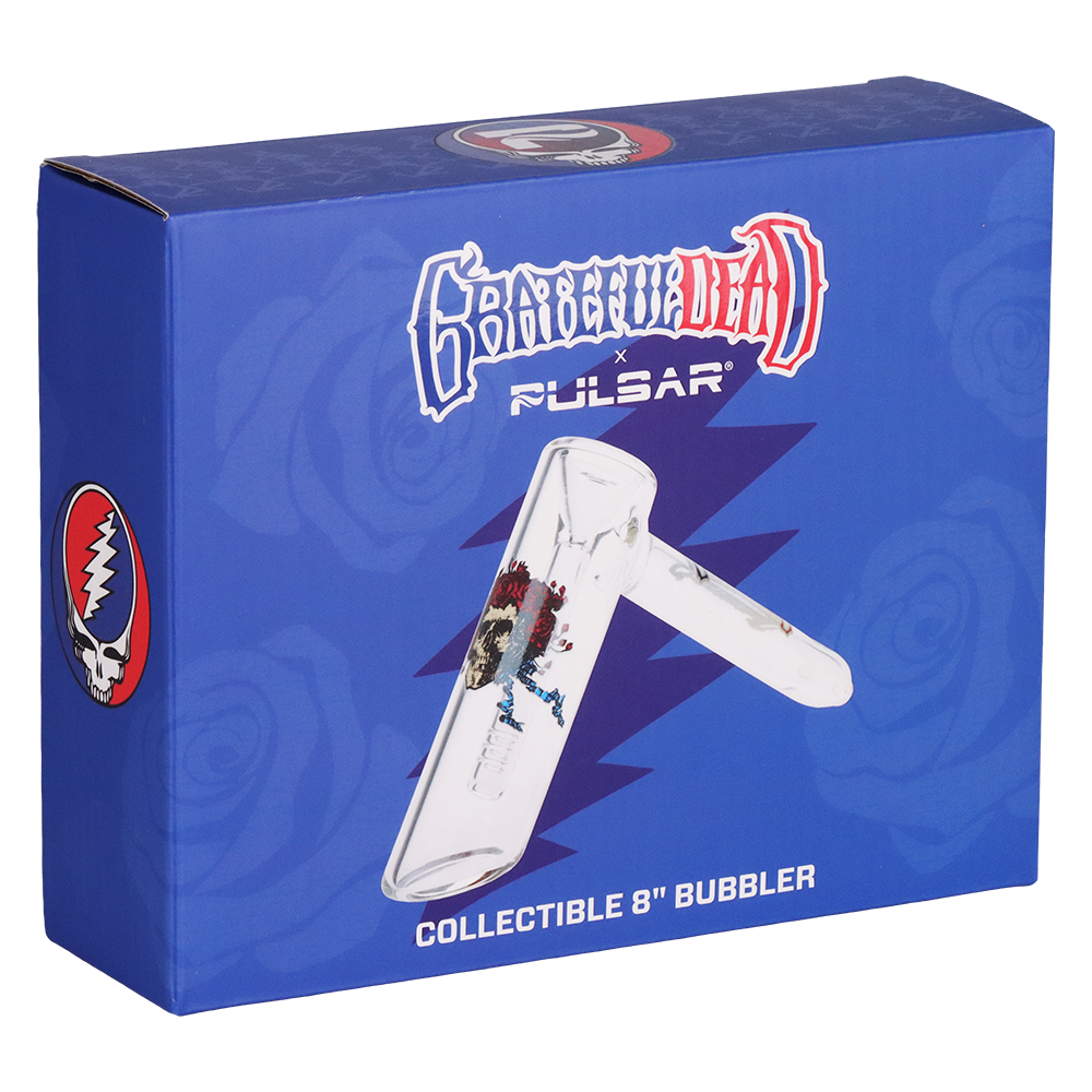 Grateful Dead x Pulsar Hammer Bubbler | Bertha | Packaging Front View