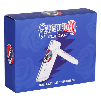 Grateful Dead x Pulsar Hammer Bubbler | Patchwork | Packaging Front View