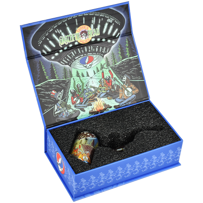 Grateful Dead x Pulsar Inside Print Sherlock Pipe | UFO Jam | Packaging Open View