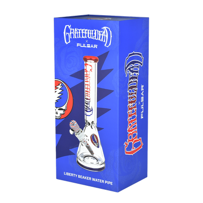 Grateful Dead x Pulsar Liberty Beaker Bong | Packaging