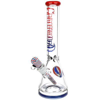 Grateful Dead x Pulsar Liberty Beaker Bong | Front View