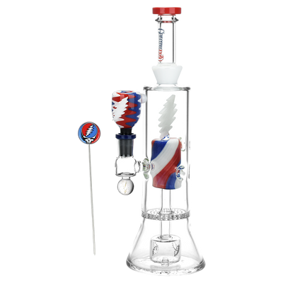 Grateful Dead x Pulsar Lightning Bolt Bong Set | Side View