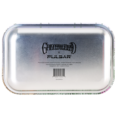 Grateful Dead x Pulsar Metal Rolling Tray | Angel of Music | Back View